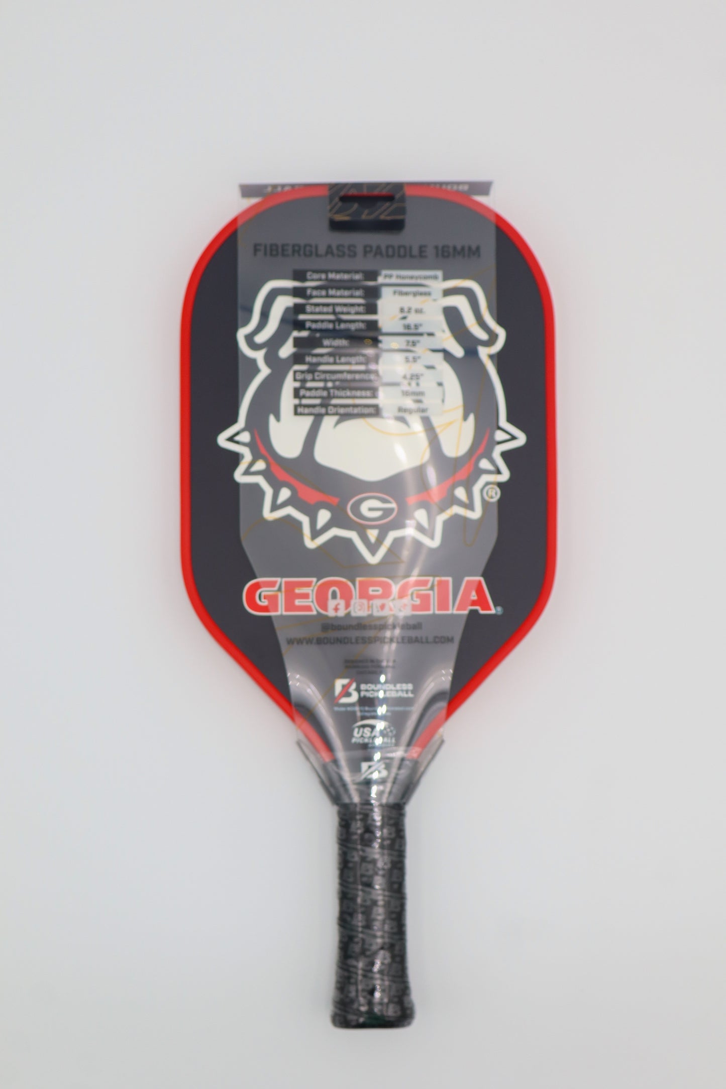 Boundless University of Georgia 16mm Pickleball Paddle