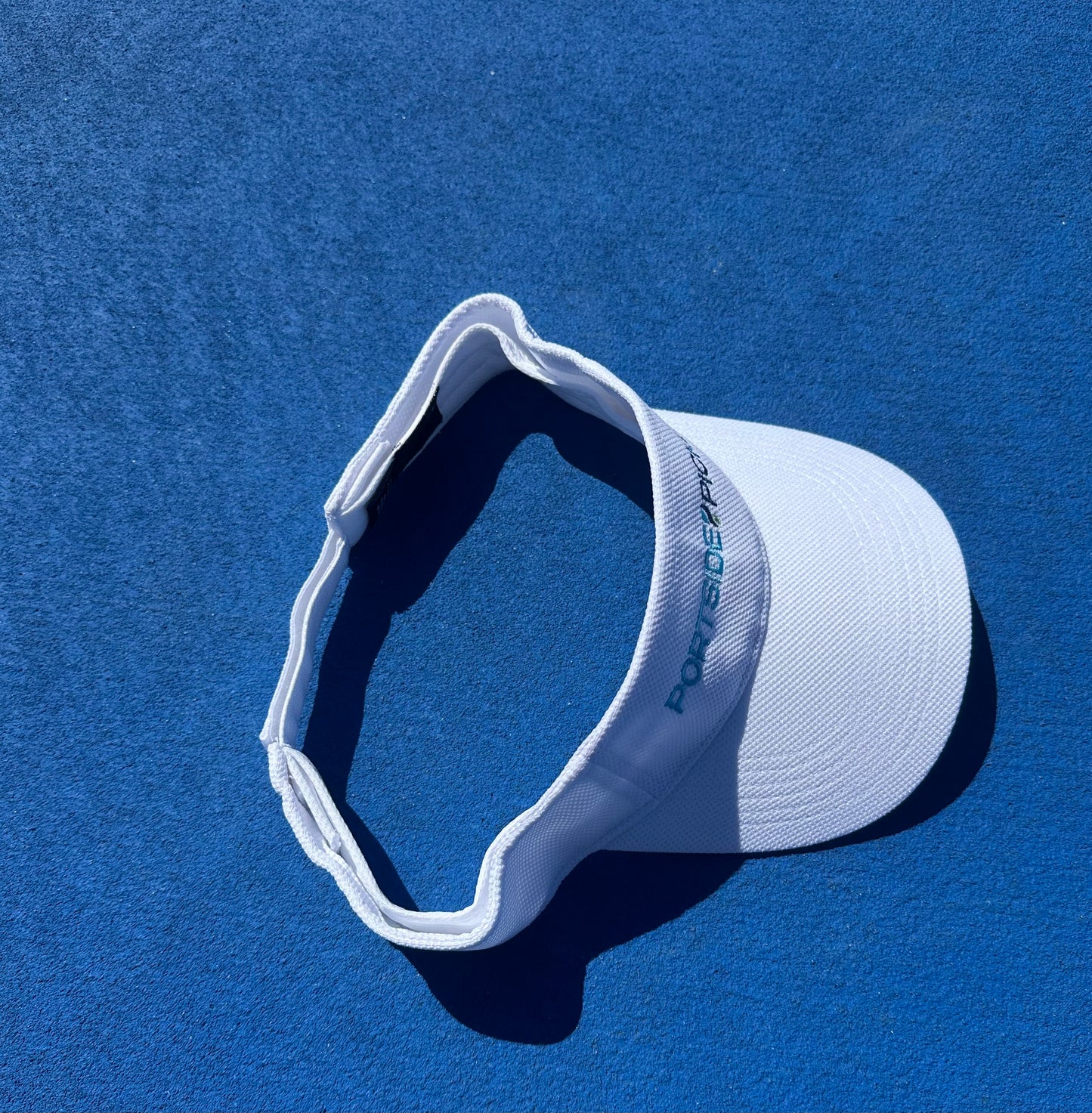 Portside Pickle Imperial White Tour Visor Horizontal Logo