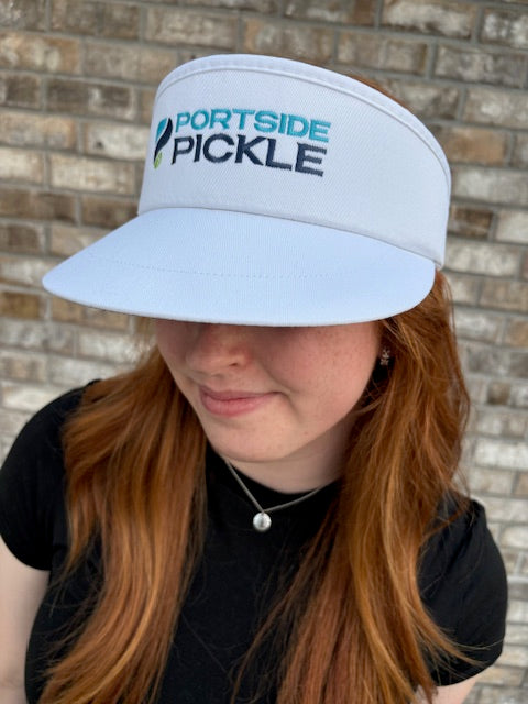 Portside Pickle Imperial White Tour Visor