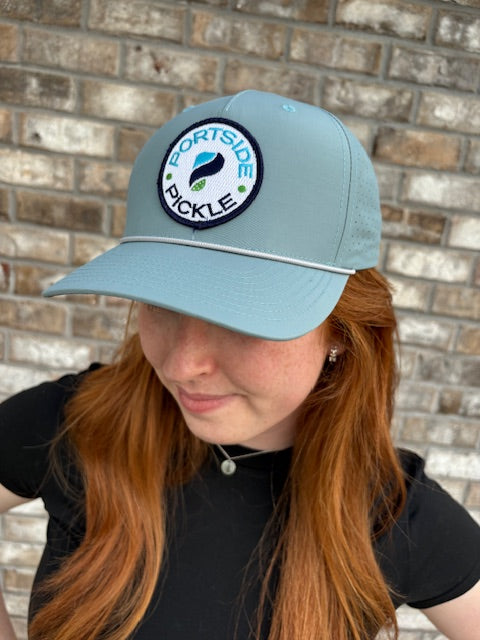 Portside Pickle Gray Patch Logo Richardson Hat