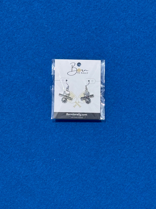 Born to Rally I Love Pickleball Earrings