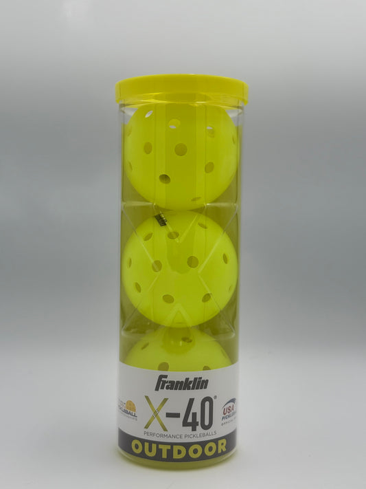 Franklin 3-Pack X-40 Outdoor Pickleballs