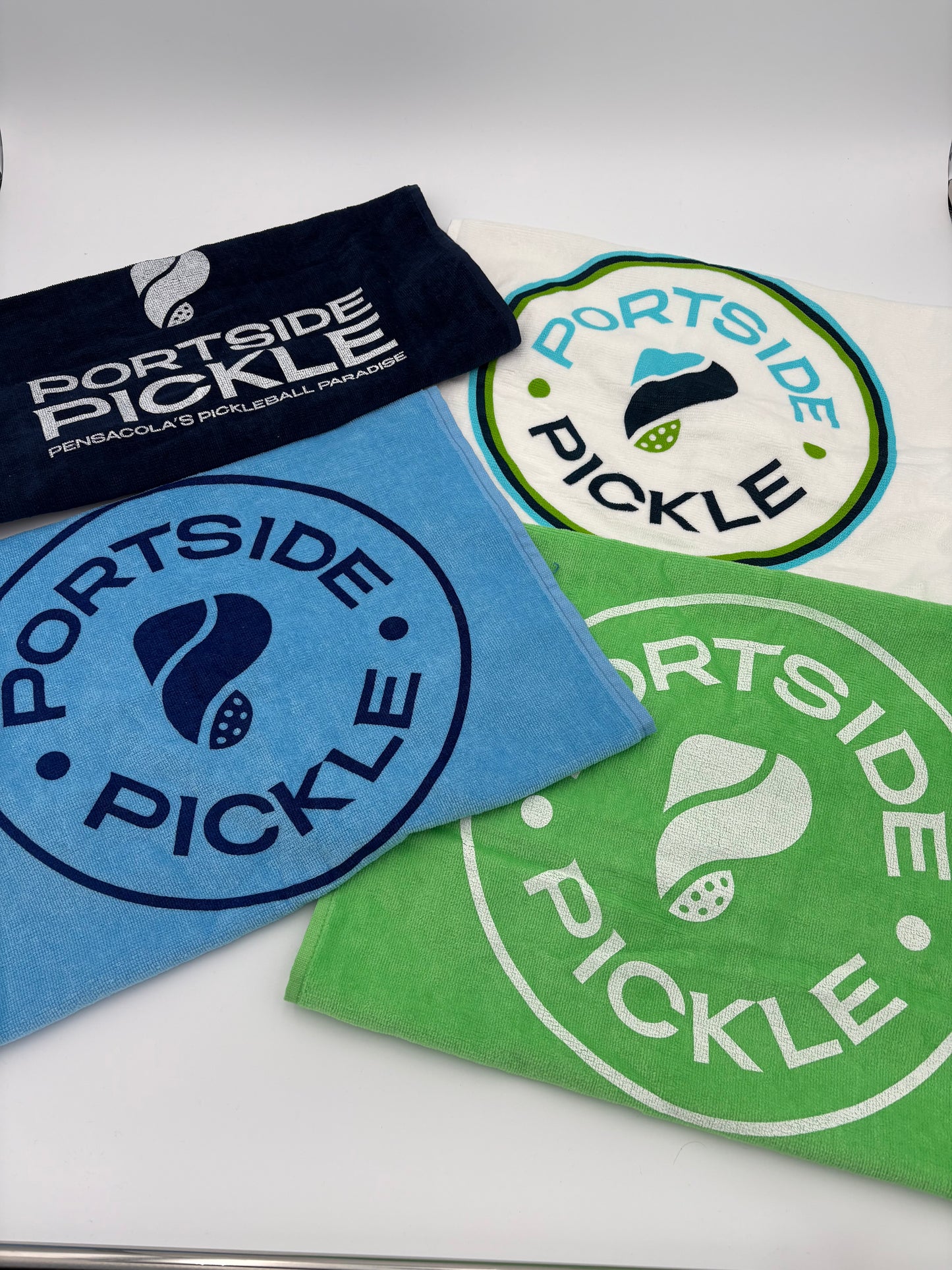 Portside Pickle Logo Hand Towel