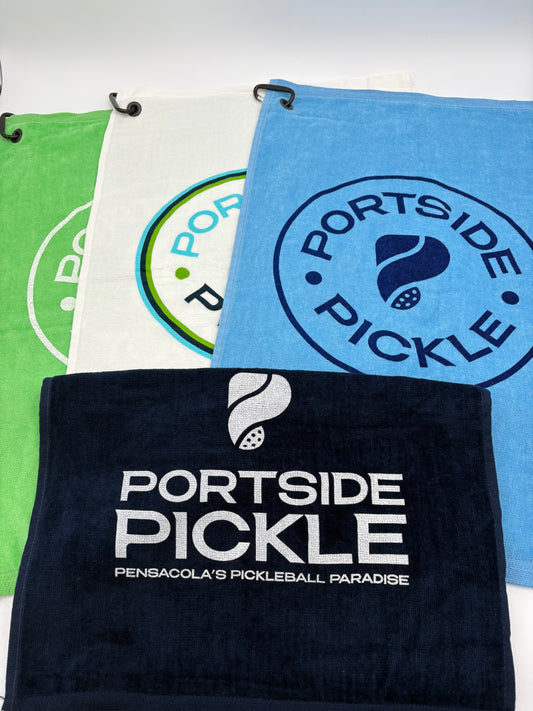 Portside Pickle Logo Hand Towel