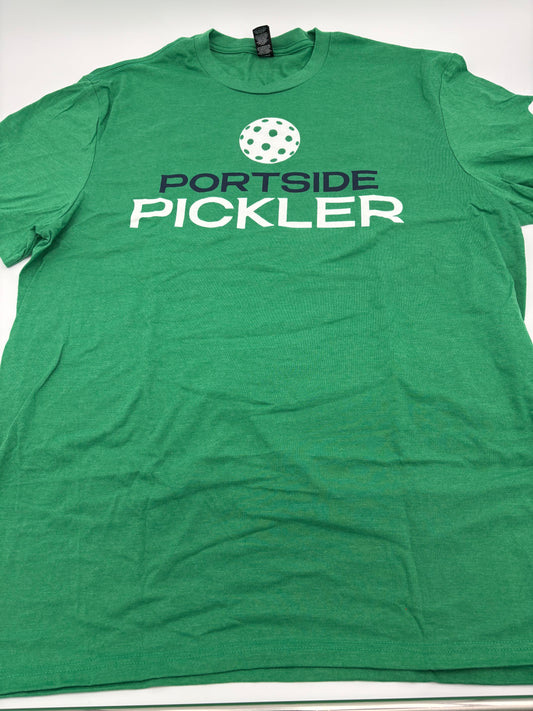 Portside Pickle Logo T-Shirt - Tri-Color Green