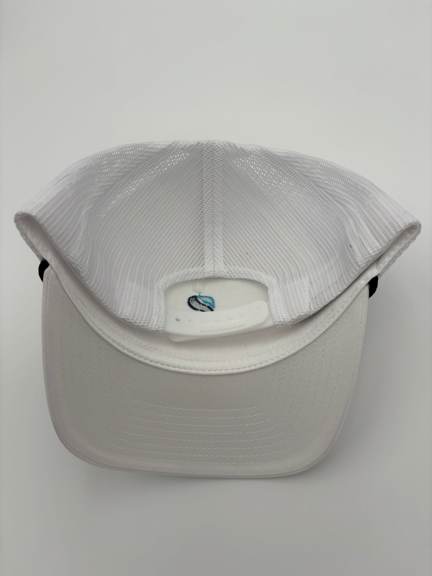 Portside Pickle White Stacked Logo Richardson Hat with Blue Rope