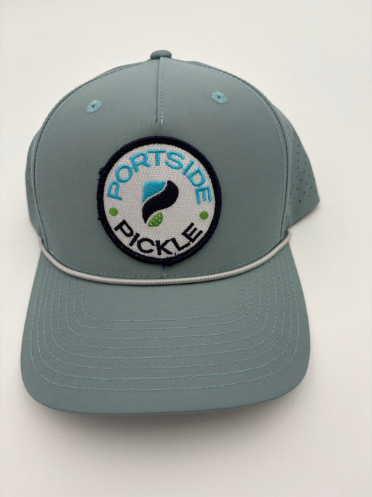 Portside Pickle Gray Patch Logo Richardson Hat