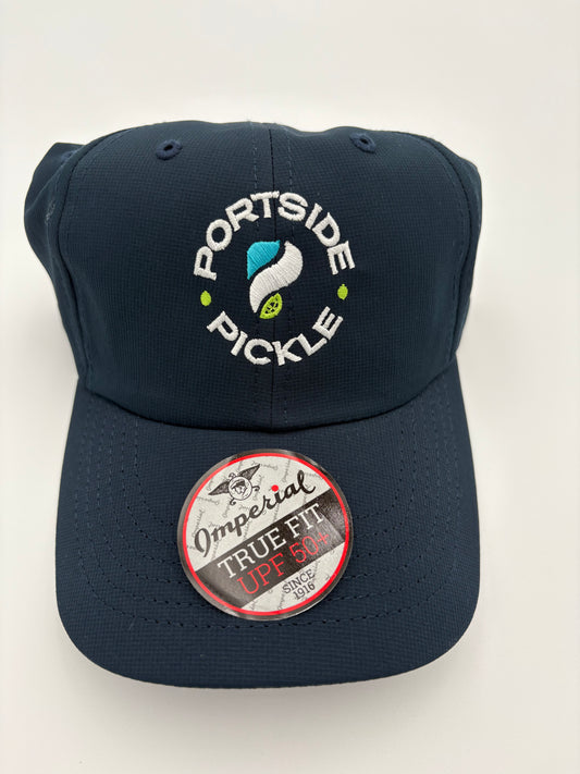 Portside Pickle Navy Imperial Hat with Embroidered Round Logo