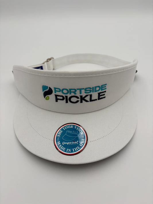 Portside Pickle Imperial White Tour Visor