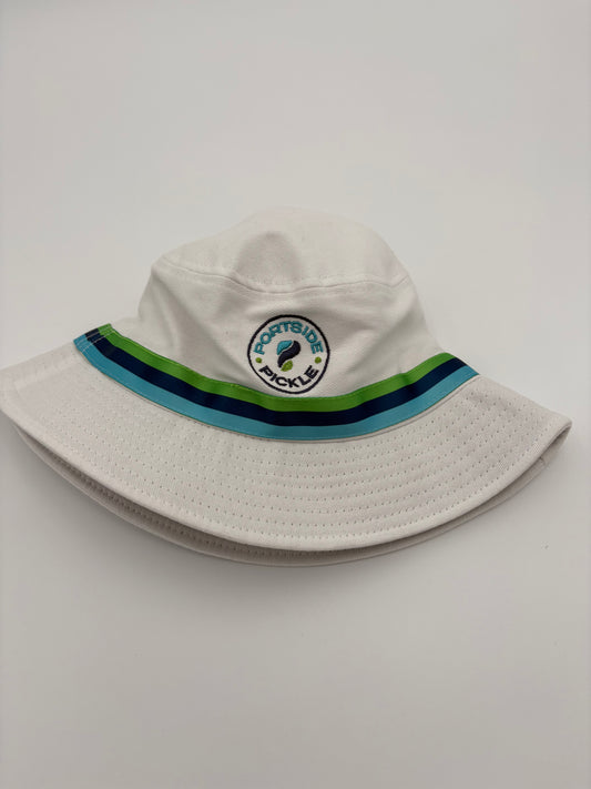 The Gilligan - Portside Pickle Triple Stripe Bucket Hat