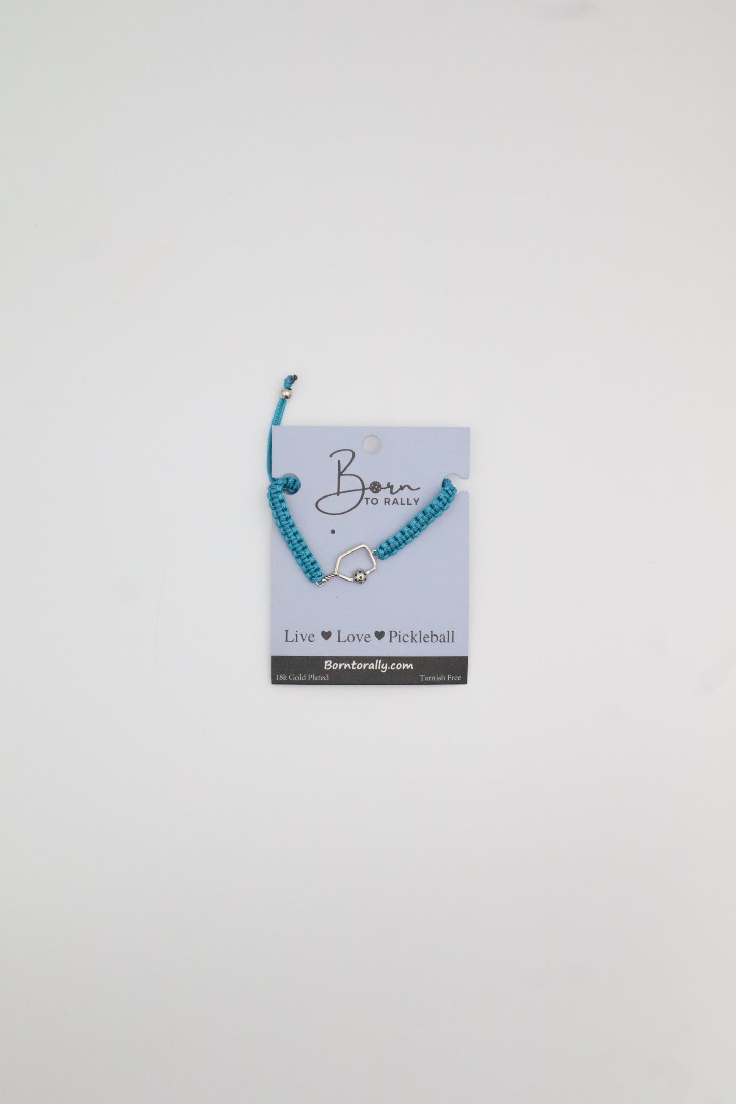 Born to Rally Pickleball Paddle Adjustable Rope Bracelet